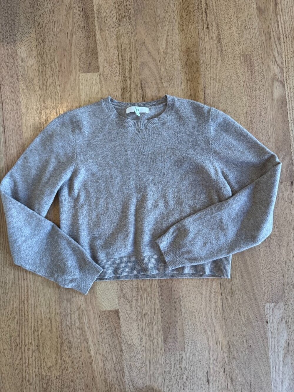 Ripe Maternity Cropped Sweater | Beige Heather | Size Large